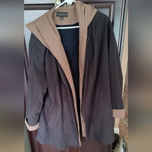 Ladies Gallery 2XL lined hoodie jacket.